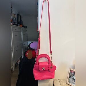 Juicy Couture Pink Mini Bag with Heart Charm